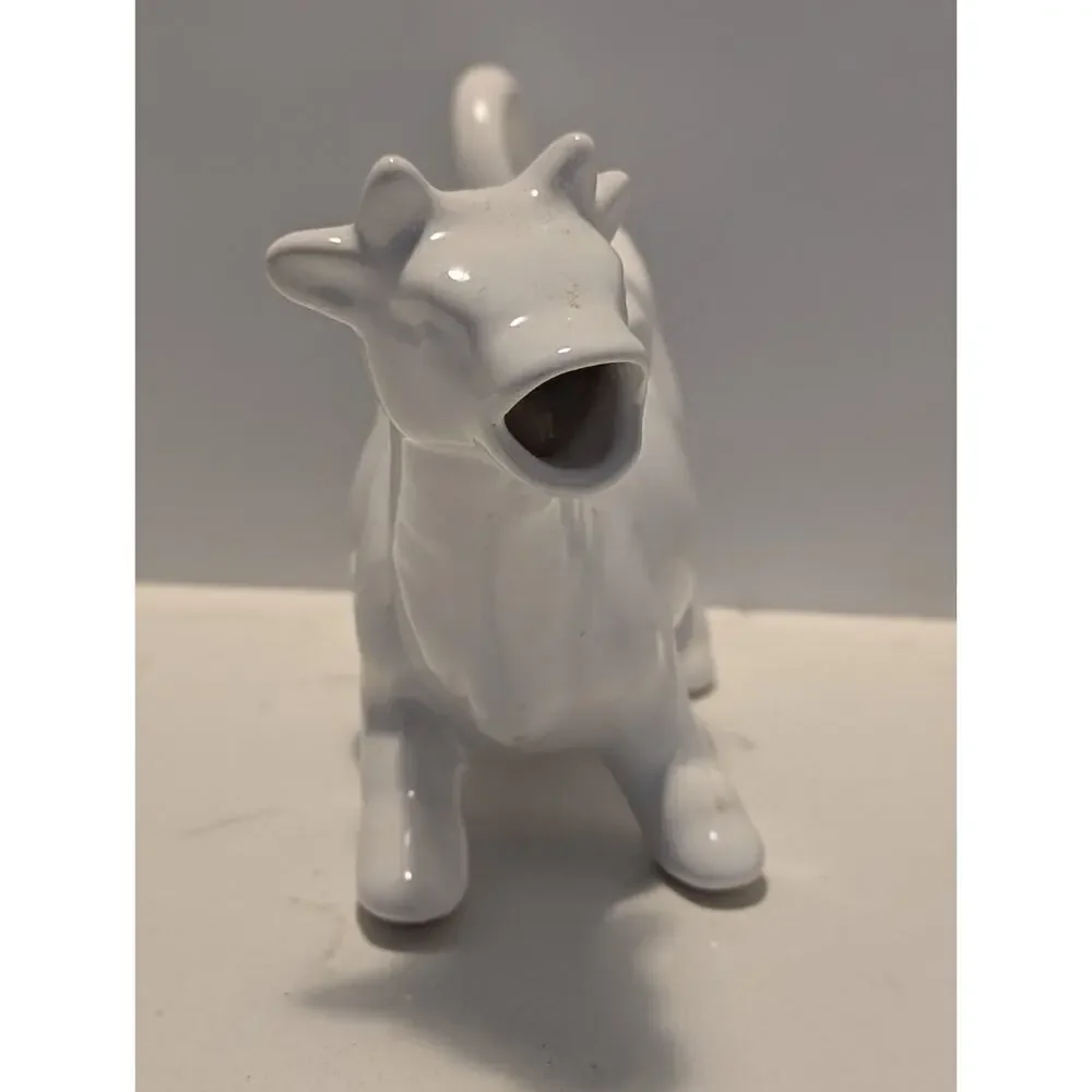 Cow Ceramic Creamer White Home Essentials Cottagecore Countryside Lightweight